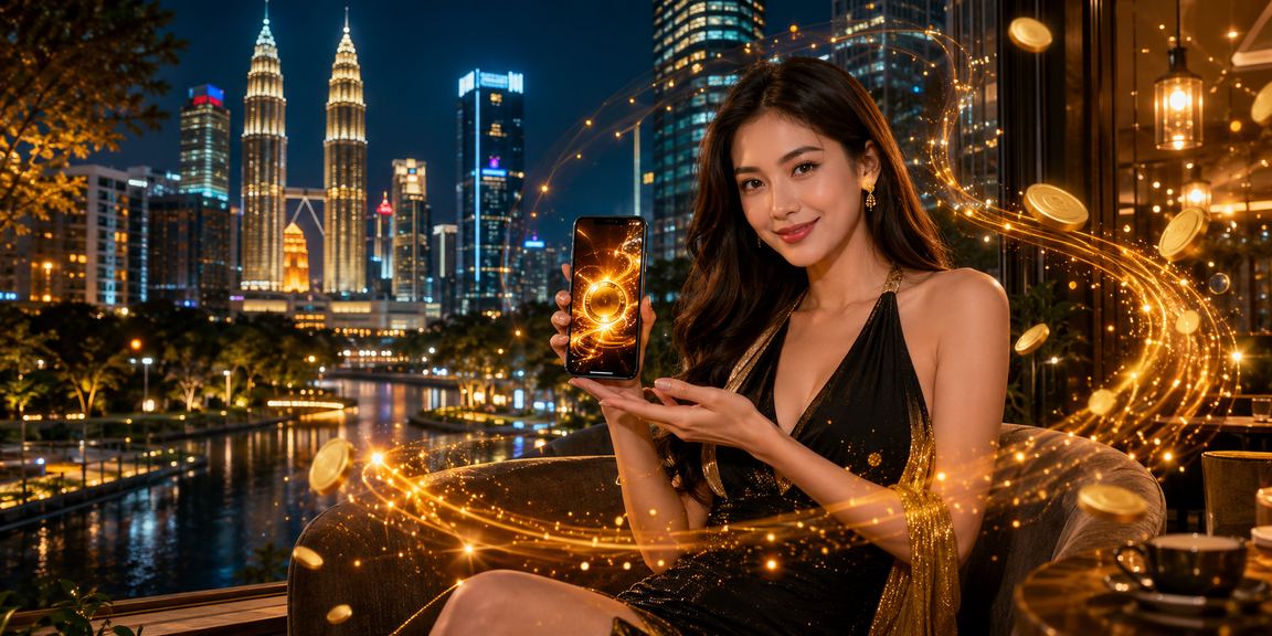 Pemain kasino langsung menggunakan telefon pintar di Kuala Lumpur menerusi eu4
